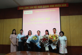 HANEL TỔ CHỨC LỄ CÔNG BỐ QUYẾT ĐỊNH  ĐIỀU ĐỘNG BỔ NHIỆM CÁN BỘ CHỦ CHỐT